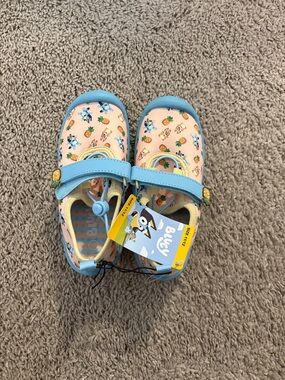 Kids' Light Blue and Peach Mary Jane Water Shoes